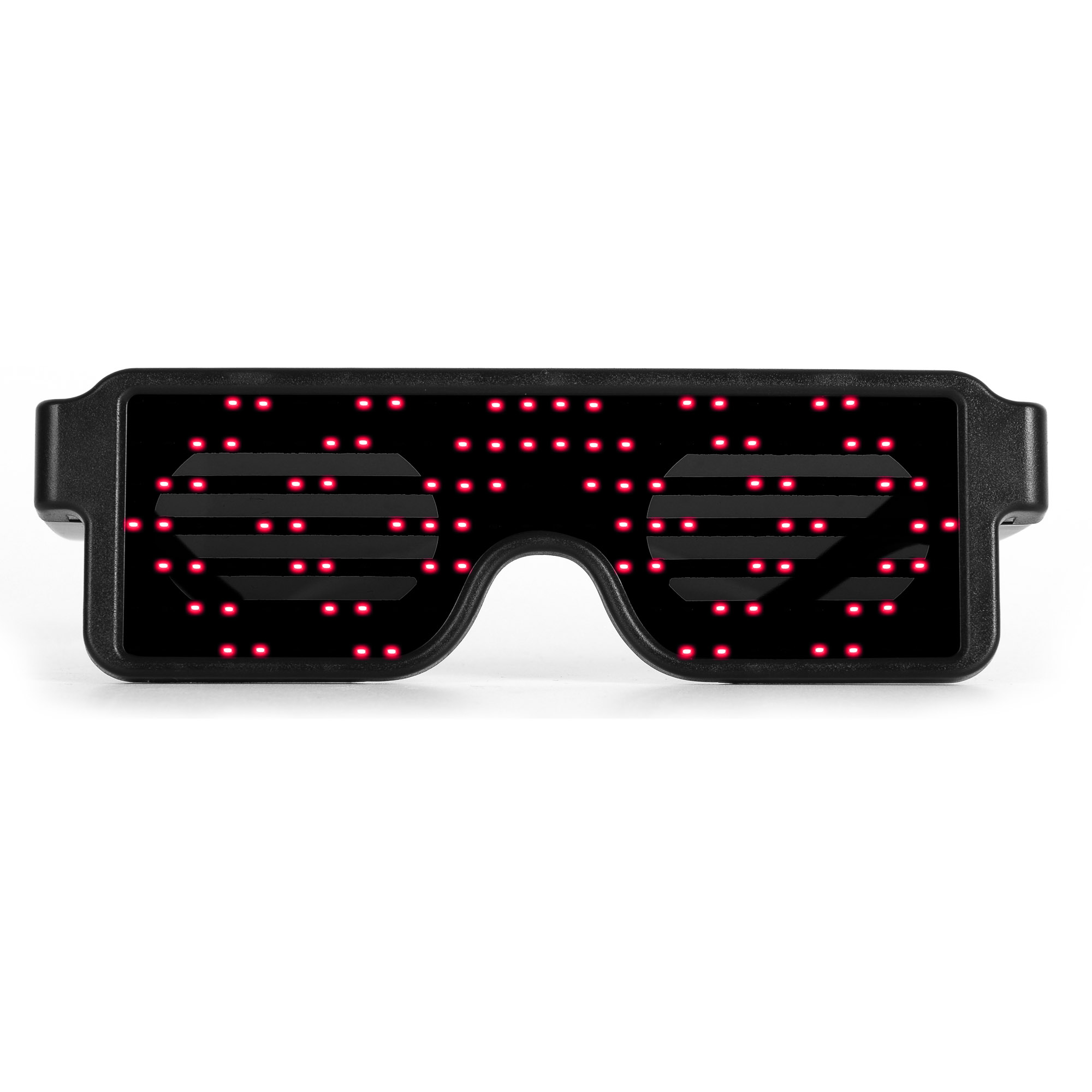 fashion photography in china led glasses red