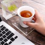 Transparent Product Amazon Product Photography china The woman is reading a book with a cup.