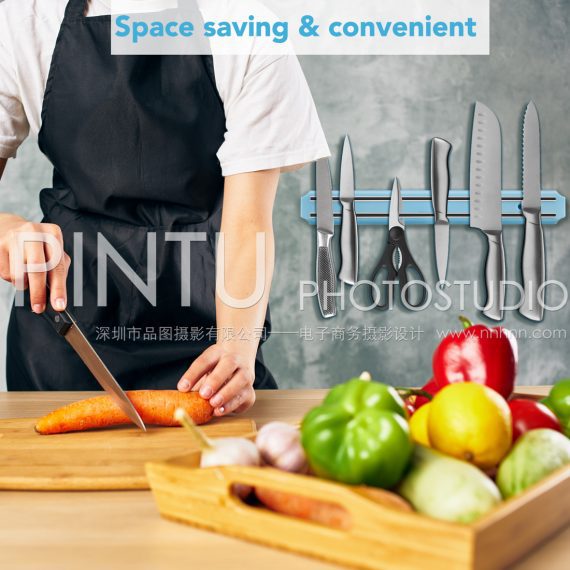 The best Amazon product photography in China Magnetic stripe application kitchen man is cooking, photoshop