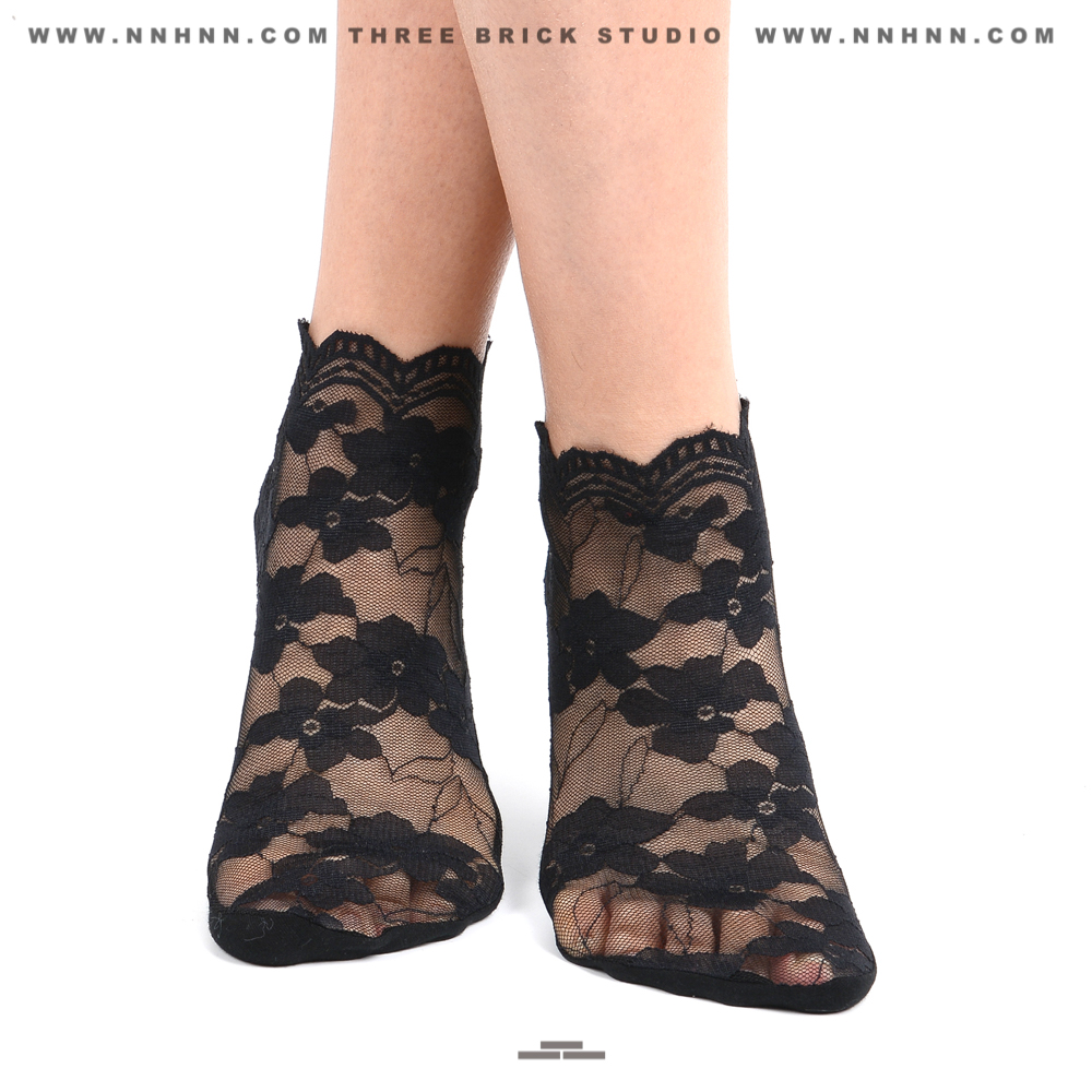 Best Photography shoes and socks products in China Black lace 2