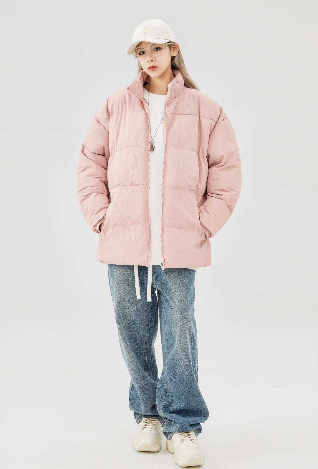 Fashion photography Pink girl with glasses03