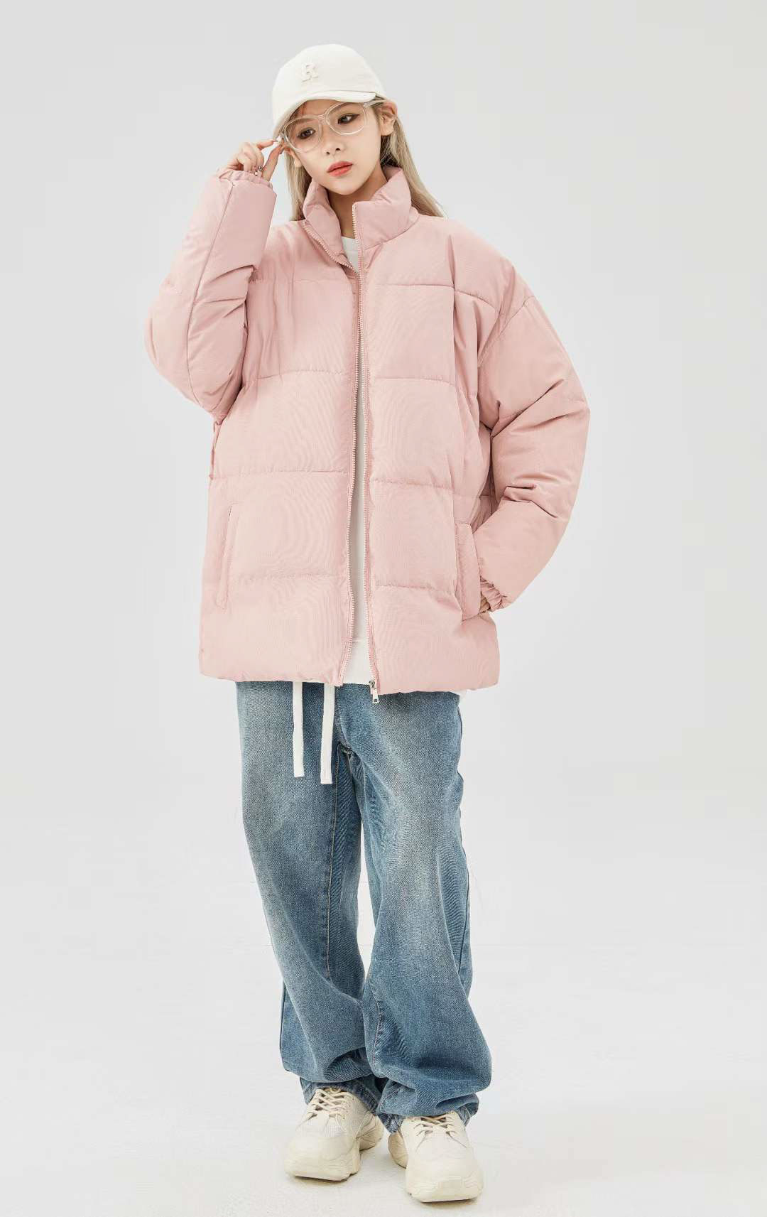 Fashion photography Pink girl with glasses02