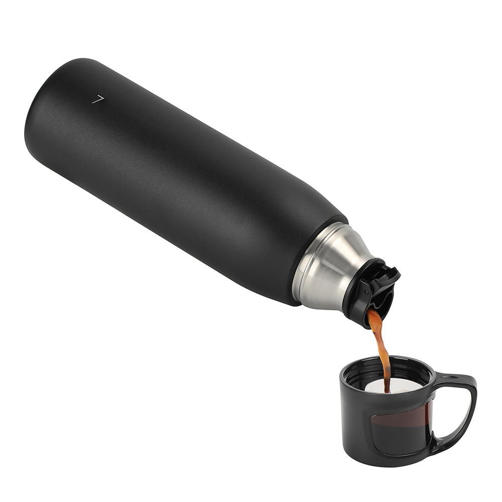 The lid of a coffee pot is a cup